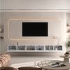 Planetmöbel TV Board 300 cm Weiß, TV Schrank mit 3 Klappen als Stauraum, Lowboard hängend oder stehend, Sideboard Wohnzimmer Bild 3