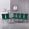 JYMTOM Esszimmerstuhl Samt/Kunstleder, hoher Lehne, Metallgestell, 4/6er-Set (6 St), Samt, Gitter-Design, für Wohnzimmer, Büro, Klassenzimmer Bild 5