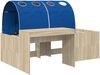 vidaXL Bettrahmen mit Tunnel mit Regal 3 Stk. Sonoma Eiche und Blau 3423649 Bild 3