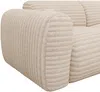 Vente-unique - POGNI Sofa SamtStoff Beige - B 165 cm x H 73 cm x L 280 cm Bild 4