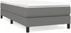 vidaXL Polsterbett, Stoff, 25,0 cm, Dunkelgrau, 80x200 cm, mit Lattenrost, Schwarz Bild 2