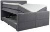 Home affaire Boxspringbett Lucas, Doppelbett, Polsterbett, Federkernbett, Komforbett, 160,180 cm, inkl. Topper, zwei Bettkästen, Taschen-Federkernmatratze, Härtegrad 3 Bild 3