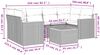 vidaXL 7-tlg. Garten-Sofagarnitur mit Kissen Beige Poly Rattan 3258202 Bild 3