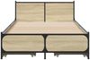 vidaXL Bettgestell mit Schubladen Sonoma-Eiche 75x190 cm Holzwerkstoff 3279973 Bild 4