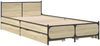 vidaXL Bettgestell mit Schubladen Sonoma-Eiche 75x190 cm Holzwerkstoff 3279973 Bild 3