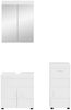 vidaXL Badezimmermöbel-Set TULUM 3 pcs Hochglanz Weiß 60 x 34 x 63 cm 3398028 Bild 3