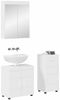 vidaXL Badezimmermöbel-Set TULUM 3 pcs Hochglanz Weiß 60 x 34 x 63 cm 3398028 Bild 2