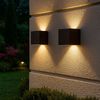 2er Set LED Wandleuchte, Außen, verstellbar, rostfarben, L 10 cm Bild 4