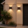 2er Set LED Wandleuchte, Außen, verstellbar, rostfarben, L 10 cm Bild 3