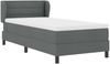 vidaXL Boxspringbett mit Matratze Dunkelgrau 80 x 200 cm Stoff 3339927 Bild 5