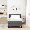 vidaXL Boxspringbett mit Matratze Dunkelgrau 80 x 200 cm Stoff 3339927 Bild 2