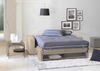 Dmora 2-Sitzer Schlafsofa Andymion, Wohnzimmersofa mit drehbarer Öffnung aus gepolstertem Stoff, Standardarmlehnen, 100 % Made in Italy, cm 200x95h90, Beige Bild 4