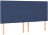 vidaXL Boxspringbett mit Matratze Blau 180x200 cm Stoff 3137339 Bild 5