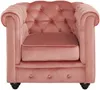 Vente-unique - Sessel - Samt - Rosa - CHESTERFIELD Bild 4