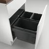 Naber 8013315 Abfallsammler Cox® Base 360 S/600-3 mit Biodeckel, anthrazit / 60 cm Schrankbreite Bild 3