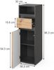 Midischrank Majest Anthrazit/Artisan 30.2 x 96.3 cm mit Schublade und Tür Vicco Bild 2