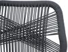 2er-Set Rope-Barhocker HWC-O21, Outdoor Sitzpolster Seilgeflecht Metall ~ anthrazit, Kissen taupe Bild 4