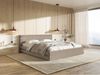 Selsey 'Alegre' Polsterbett mit Chenille-Bezug und Stauraum, beige, 180x200 cm Bild 3