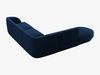 Micadoni 6-Sitzer Ecke links Sofa Miley | Beinfarbe Black Plastic, Königsblau, Samt Bild 3