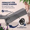 Casaria® Sonnenliege 2er Set mit Rollen Auflage Grau Anthrazit Bild 4