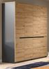 Kleiderschrank Cooper in Eiche und grau 180 cm Bild 4