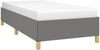 Einzelbettgestell Design für Erwachsene ohne Matratze Dunkelgrau 90x190 cm Stoff d4703e Bild 3