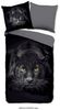Pure Renforcé Bettwäsche 135 X 200 cm + 1 x 80 X 80 cm Panter schwarz Bild 5