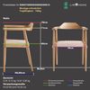 LIM HOME Esszimmerstuhl SW010 (Packung, 2 St), FSC®Eichenholzrahmen mit Sitzfläche aus Papierseil, einfache Montage Bild 2