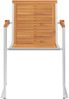 vidaXL Gartenstühle mit Kissen 2 Stk. Massivholz Akazie und Stahl 3061505 Bild 5