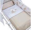 Baby-Delux Stubenbett Babywiege Komplettset, Schaukelwiege Weiß 90x40 cm Komplett Bettset Wiegenset Bild 2