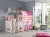 Kinderbett Karolina 210x114x106 Massivholz Natur Textilset Princess 4 Bild 2