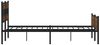 vidaXL Metallbett ohne Matratze Braun Eichen-Optik 180x200 cm 3308517 Bild 5