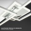B.K.Licht Deckenleuchte LED-Deckenlampe FRAME dimmbar 110x25cm CCT Alu-gebürstet - BKL1439, Dimmfunktion, LED fest integriert, Farbwechsler, Fernbedienung, 40W 5200lm 2700-6500K, Nachtlicht Timer schwenkbar Büro Bild 4