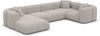 XL Wohnlandschaft Venturia aus Samtstoff - Bouclestoff - pearl - Links Bild 3