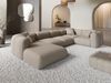 XL Wohnlandschaft Venturia aus Samtstoff - Bouclestoff - pearl - Links Bild 2