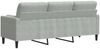 vidaXL 3-Sitzer-Sofa mit Zierkissen Hellgrau 180 cm Samt 3278229 Bild 5