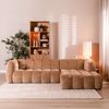 Bronx71 Ecksofa Luca Chenille peach rechts Bild 3