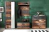 Garderobenset Indy 4-teilig in Used Wood Shabby und Matera grau 265 cm Bild 3