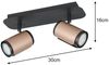 Trio Deckenstrahler 2er Spot Gillan GU10 schwarz coffee Bild 4