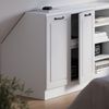 Küchenschrank für Dachschrägen R-Line Weiß Landhaus 80 cm mit 2 Türen, Schrankkorpus 60 cm Tiefe Vicco Bild 4