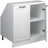 Küchenschrank für Dachschrägen R-Line Weiß Landhaus 80 cm mit 2 Türen, Schrankkorpus 60 cm Tiefe Vicco Bild 3