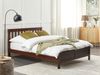 Bett mit Lattenrost MAYENNE 140 x 200 cm Holz Dunkler Holzfarbton Bild 3