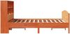 vidaXL Massivholzbett mit Regal ohne Matratze Wachsbraun 150x200 cm 3323103 Bild 5