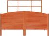 vidaXL Massivholzbett mit Regal ohne Matratze Wachsbraun 150x200 cm 3323103 Bild 4