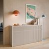 Selsey 'Vemmi' – Sideboard 3-türig, 3 Schubladen, Kaschmir, 155 cm Bild 3
