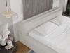 GRAINGOLD Lipari Doppelbett 160x200, Polsterbett mit Bettkasten, gepolstertes Kopfteil, Velour-Stoff, Beige Bild 4