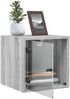 vidaXL Nachttische mit Glastüren 2 Stk. Grau Sonoma 35x37x35 cm 836473 Bild 5