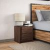 vidaXL Nachttisch mit LED-Leuchten Braun Eichen-Optik Holzwerkstoff 852059 Bild 4