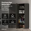 Bellamio 'Apol' Eckschrank, schwarz, 176x63x63 cm, Mehrzweckschrank mit 5 Fächern, inkl. 2 verstellbaren Einlegeböden Bild 5