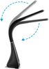monzana 'Lilly' Schreibtischlampe, schwarz, LED, mit Display für Kalender, Uhr, Wecker & Thermometer Bild 5